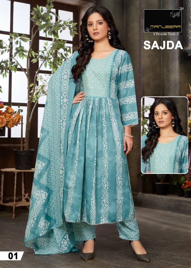 Sajda By Manjeera Designer Salwar Suits Catalog